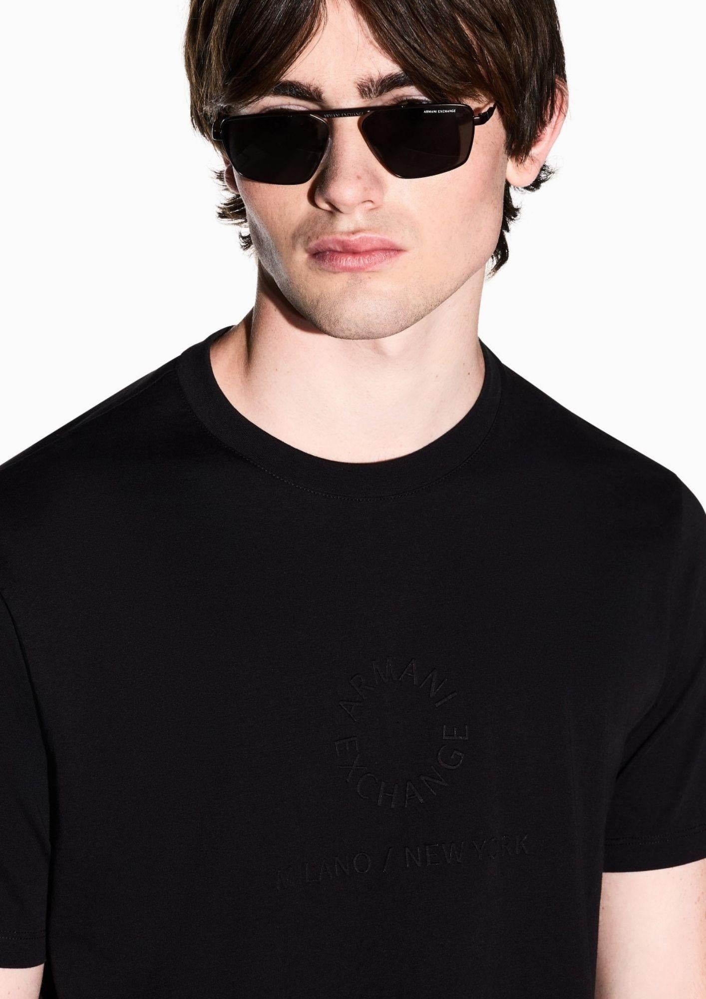 Armani Exchange T-Shirt Uomo Nera XM002450 AF10356 UC001 ARMANI EXCHANGE 