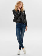 Only ONLGEMMA Giacca in finta pelle Donna Nero 15153079 Black ONLY 