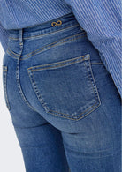 Jacqueline De Yong Jeans Donna Fina Denim Blu Medio 15354218 Medium Blue Denim JACQUELINE DE YONG 