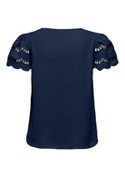 Jacqueline De Yong Top Donna Hannah Blu 15312609 Black Iris JACQUELINE DE YONG 