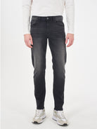 Yes Zee Jeans 5 Tasche Slim Fit Uomo Nero Stone P601 F479 J738 YES ZEE 