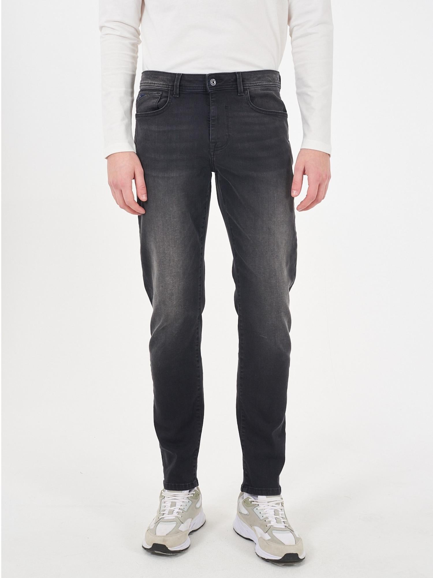 Yes Zee Jeans 5 Tasche Slim Fit Uomo Nero Stone P601 F479 J738 YES ZEE 