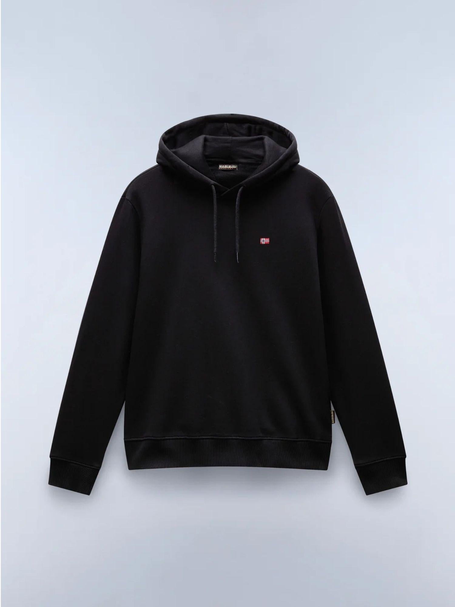 Napapijri Felpa con Cappuccio Balis Uomo Nero NP0A4FQV 041 NAPAPIJRI 