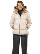 Satinette Giubbino Corto Donna Beige 013 ELENA 22 SATINETTE 