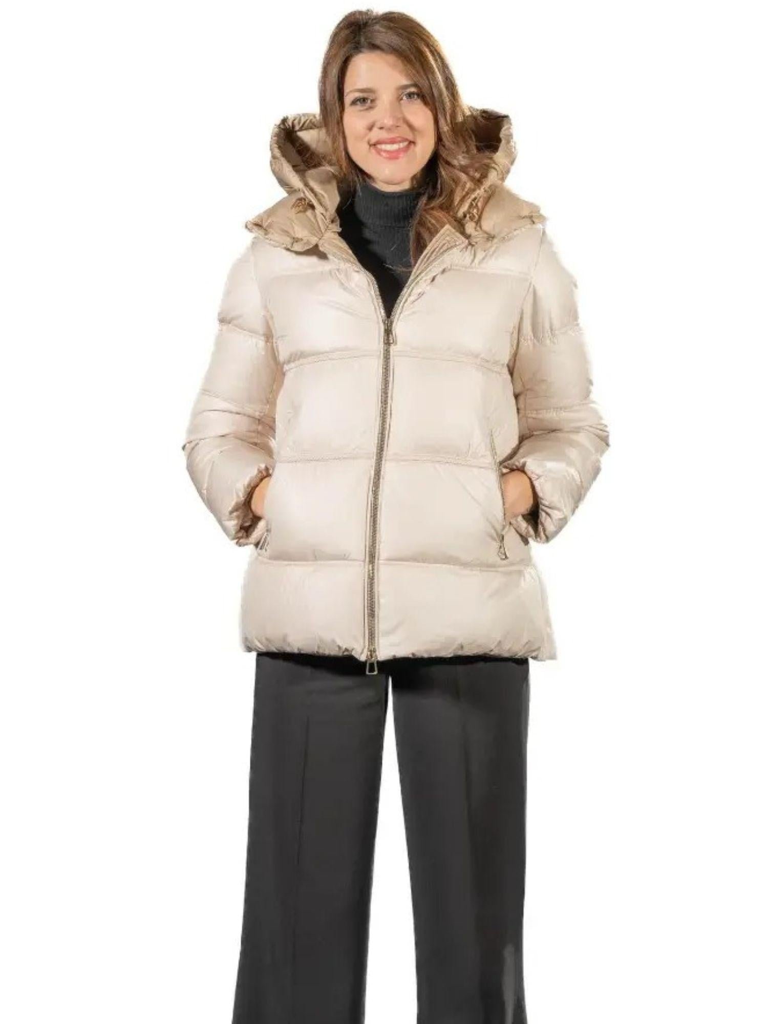 Satinette Giubbino Corto Donna Beige 013 ELENA 22 SATINETTE 