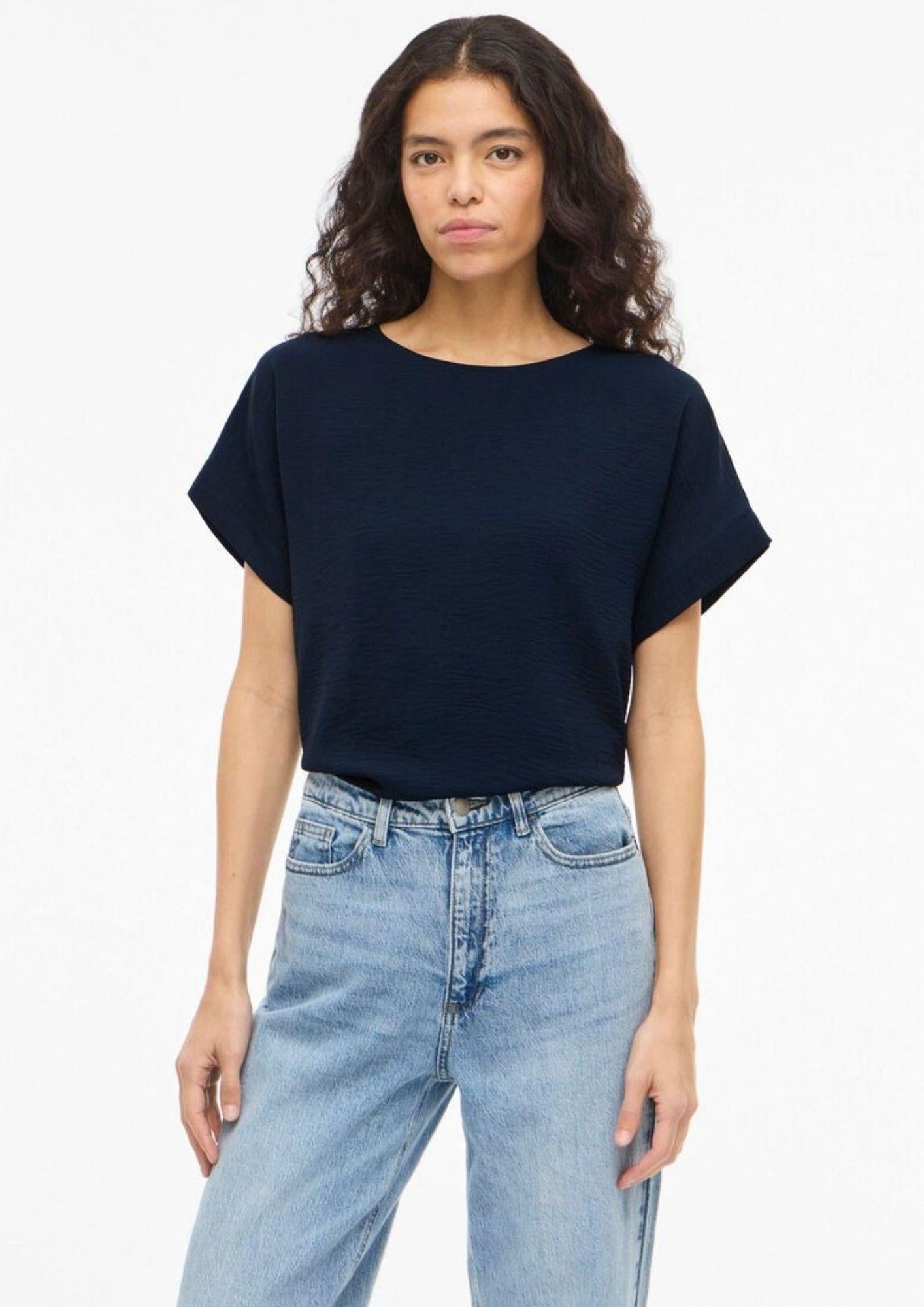Vila T-Shirt Donna Blu Navy 14101663 Navy Blazer VILA 