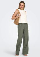 Only Pantalone Donna Goa Oliva 15363676 Smokey Olive ONLY 