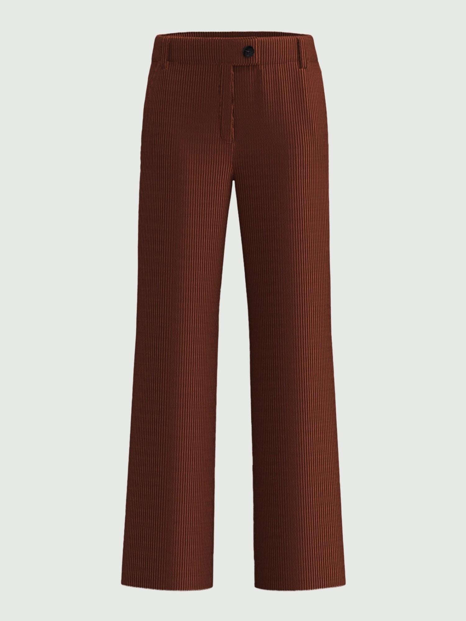 Emme Marella Pantalone dritto in velluto Donna Destino Bordeaux 2525136052200 004 EMME MARELLA 