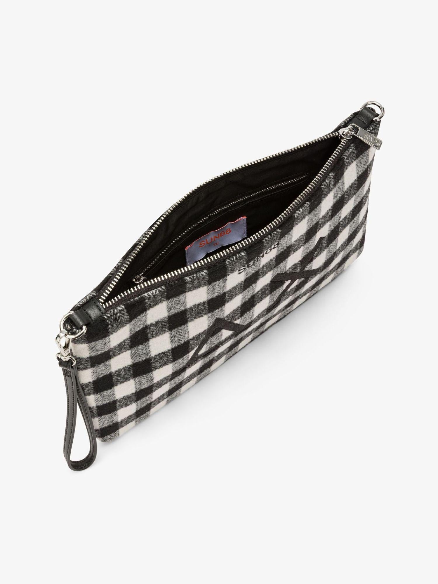 Sun68 Pochette Tartan Nera Scacchi X45212 11 SUN68 