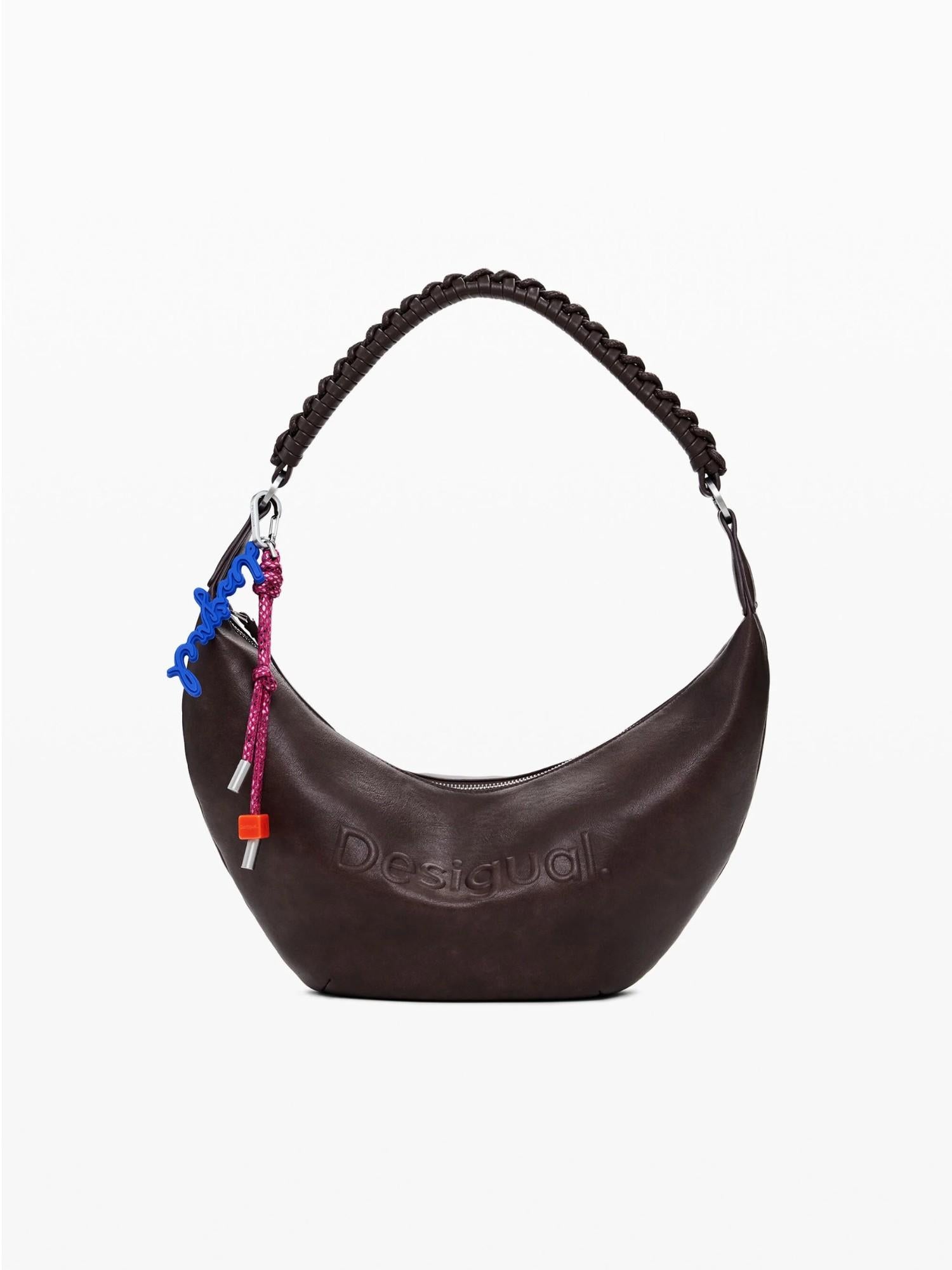 Desigual Borsa a tracolla media con logo 3D Donna Marrone 25WAXPAX 6009 DESIGUAL 