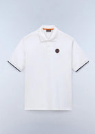 Napapijri Polo Uomo Badge Bianca NP0A4GAC 206 NAPAPIJRI 
