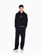 Armani Exchange Felpa con cappuccio con logo ricamato Uomo Nero XM000369 AF10818 UC001 ARMANI EXCHANGE 