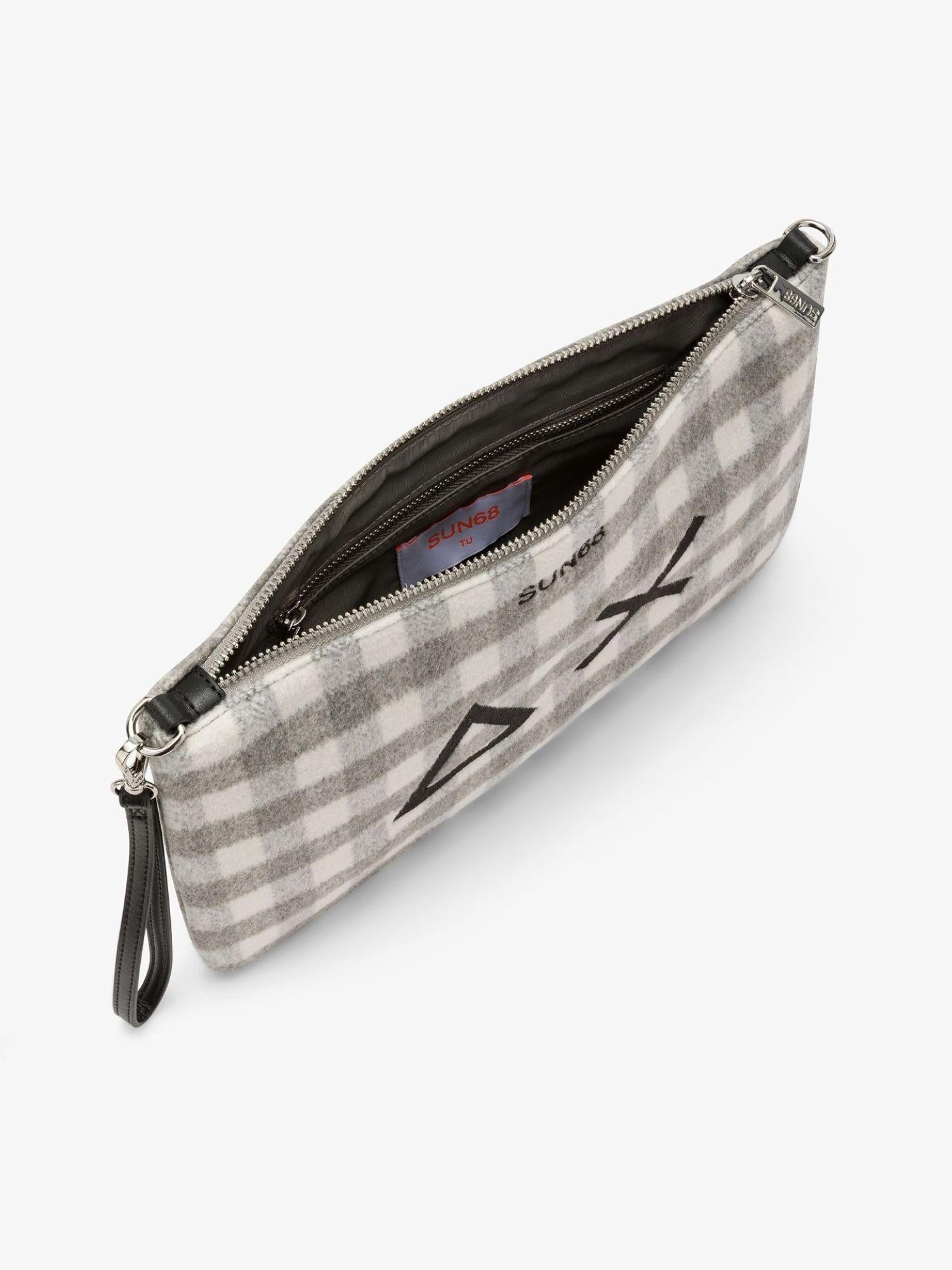 Sun68 Pochette Tartan Grigio Medio X45212 34 SUN68 