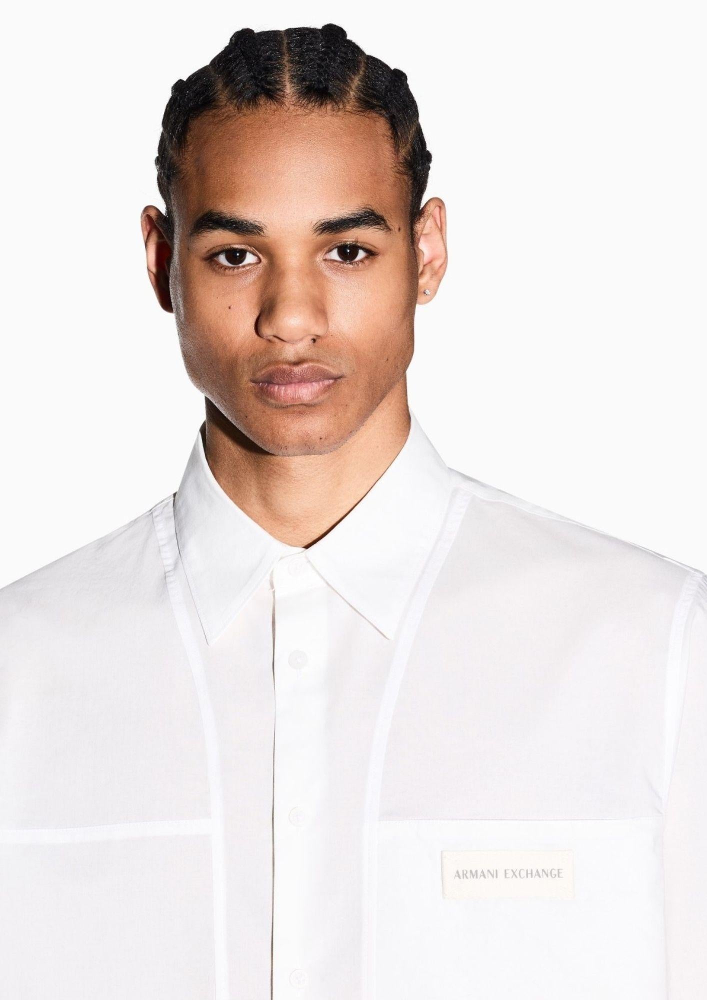 Armani Exchange Camicia Uomo Bianca XM002317 AF24533 U0009 ARMANI EXCHANGE 