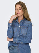 Camicia di jeans Donna Medium Blue Denim 15315185 Medium Blue Denim ONLY 