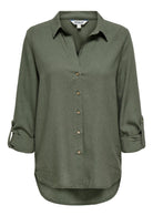 Only Camicia Donna Goa Verde Oliva 15363991 Smokey Olive ONLY 