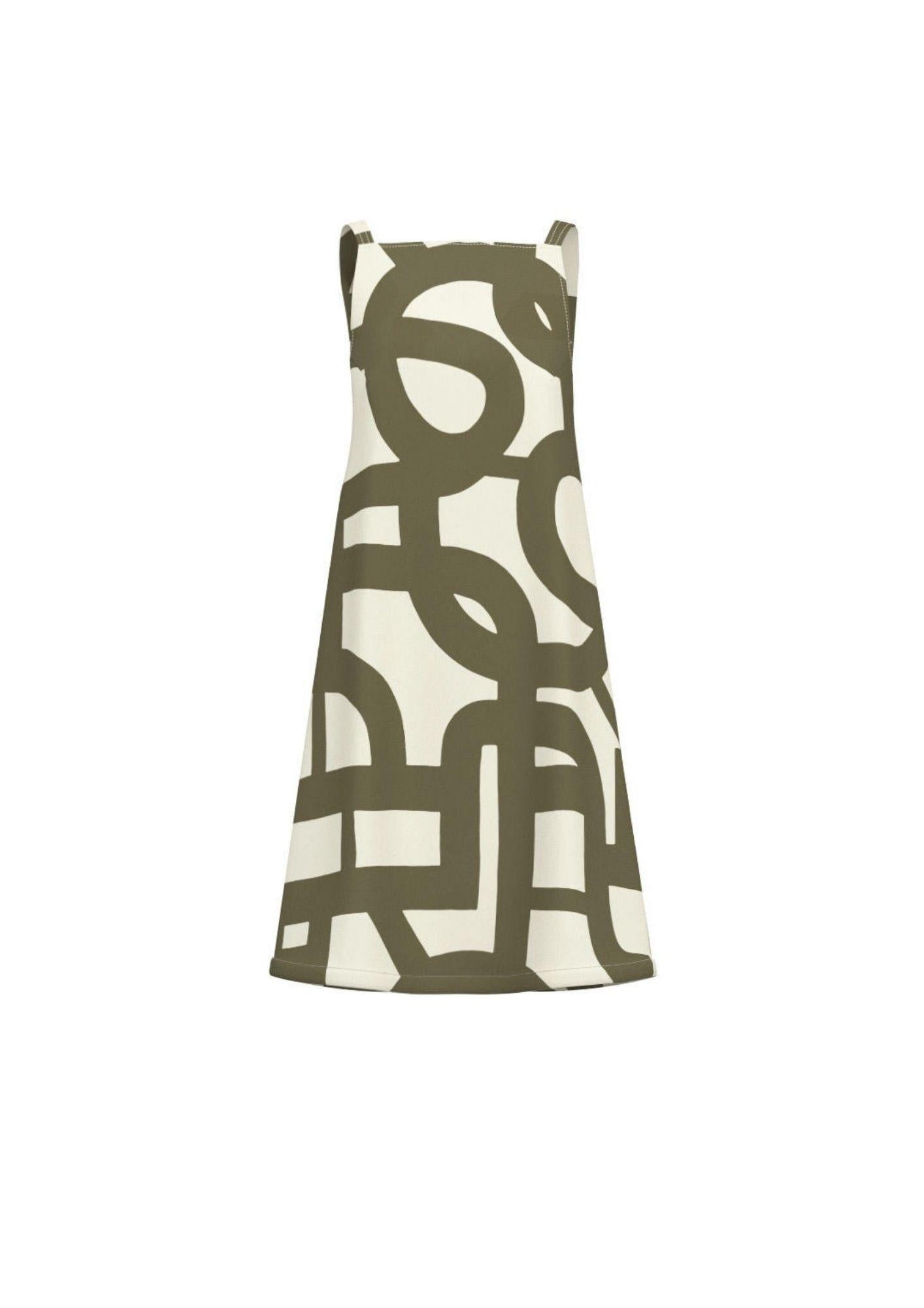 Emme Marella Vestito Donna Emmbiavo Verde Militare Geometrico 2615221382200 007 EMME MARELLA 