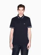 Armani Exchange Polo Uomo Blu Navy in Piquet di Cotone Traspirante XM002326 AF13026 UB101 ARMANI EXCHANGE 