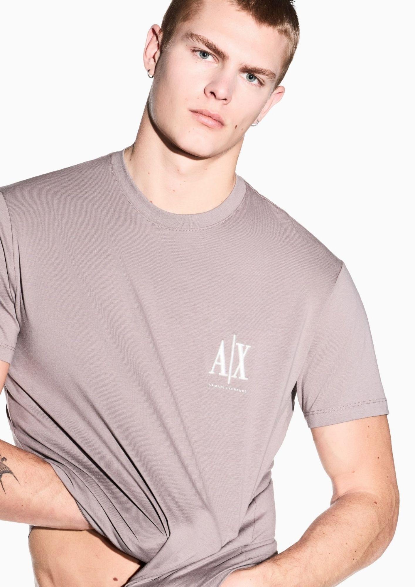 Armani Exchange T-Shirt Uomo Beige XM000365 AF12308 U6107 ARMANI EXCHANGE 