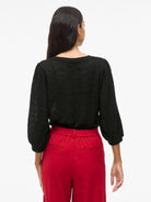 Vila Top Donna Obera Nero 14108556 Black VILA 