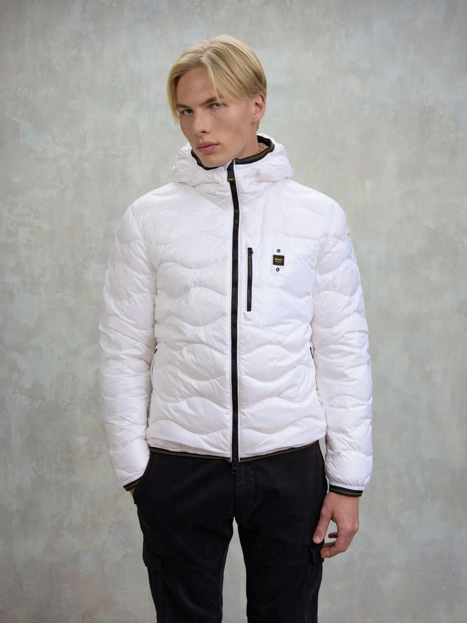 Blauer Piumino ad onde Wave Uomo Bianco BLUC03074 6355 100 BLAUER 