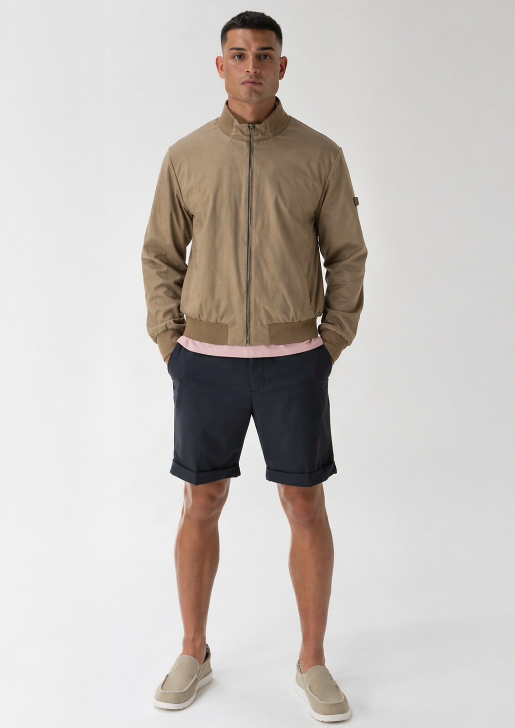 Rihunik Giubbino Uomo Beige Pecan RIMA321J F0224 134 RIHUNIK 