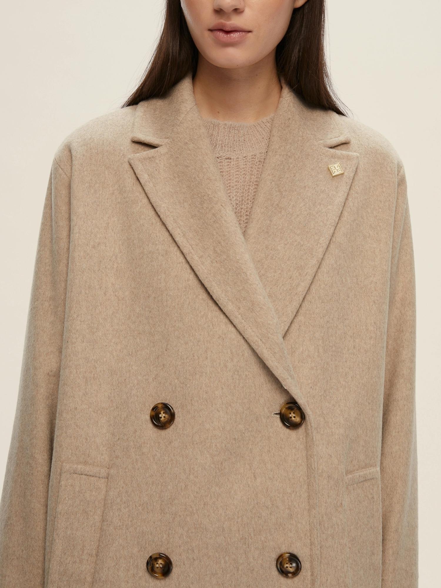 Emme Marella Cappotto doppiopetto Donna Roll Bianco sporco 2525016022200 001 EMME MARELLA 