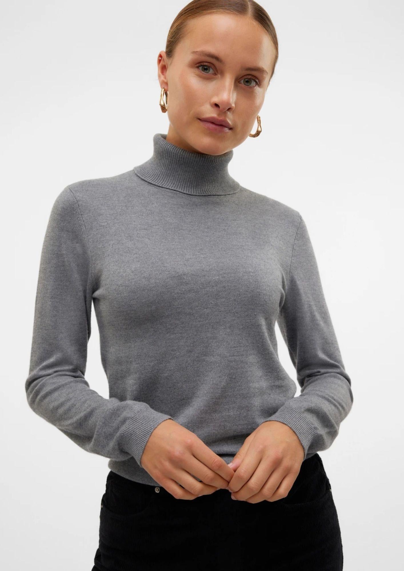 Vero Moda Pullover Donna Iris Grigio 10320450 Medium Grey Melange VERO MODA 