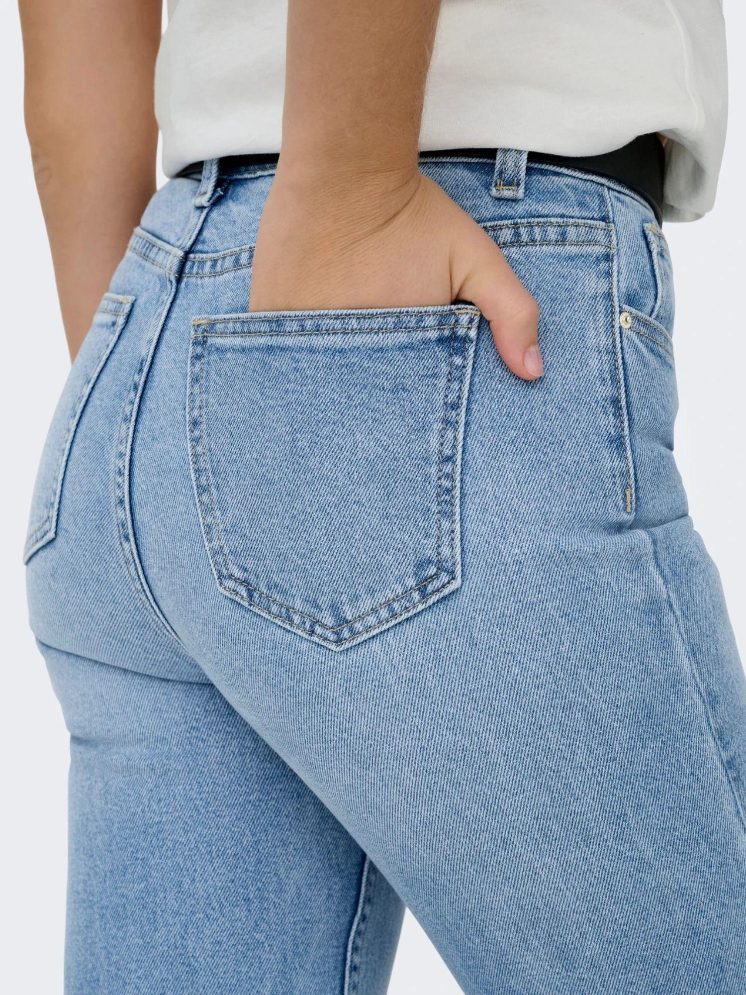 Only Jeans Donna Light Blue Straight Fit Onlemily 15361608 Light Blue Denim ONLY 