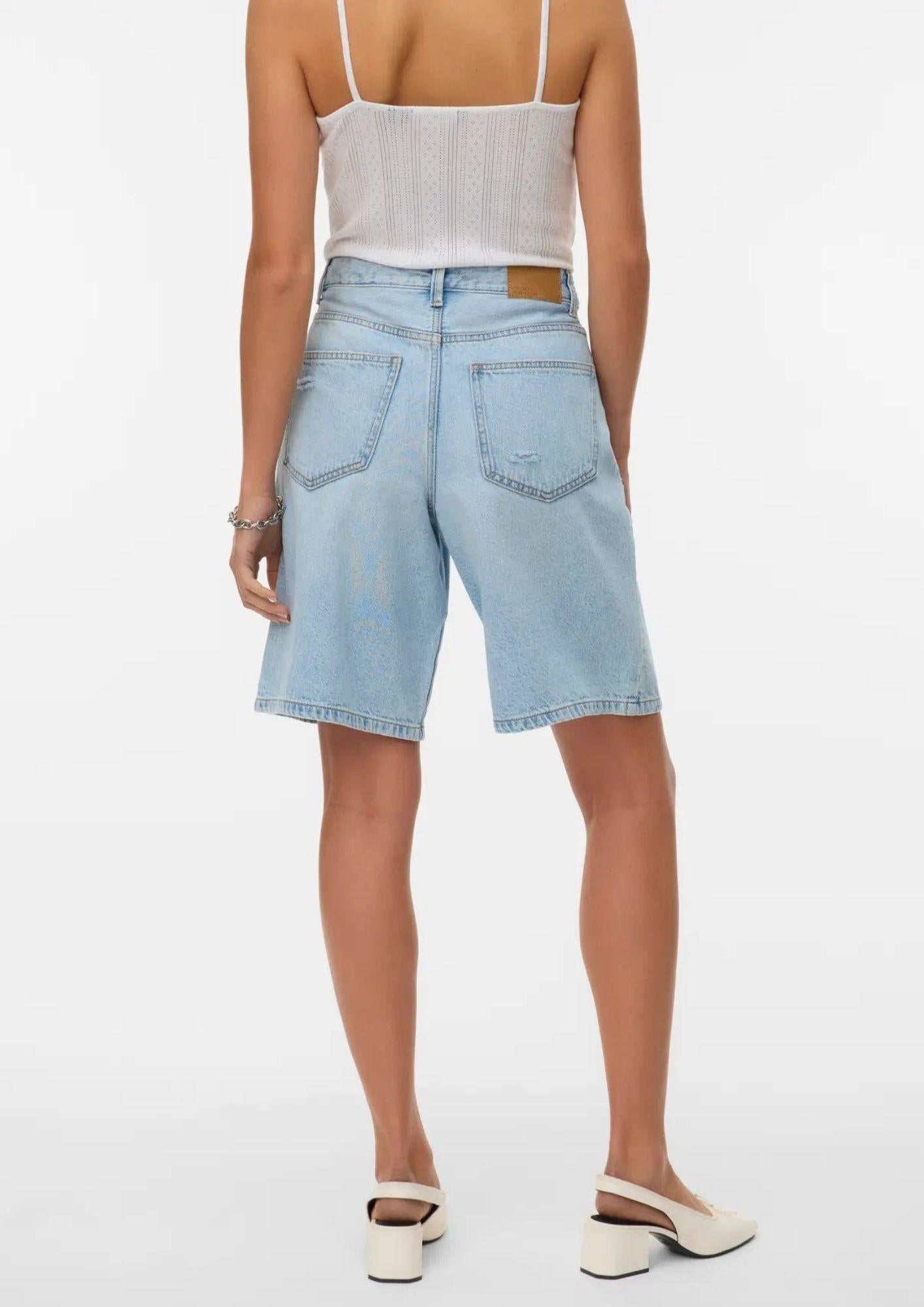 Vero Moda Bermuda Donna Blu Chiaro Denim 10342092 Light Blue Denim VERO MODA 