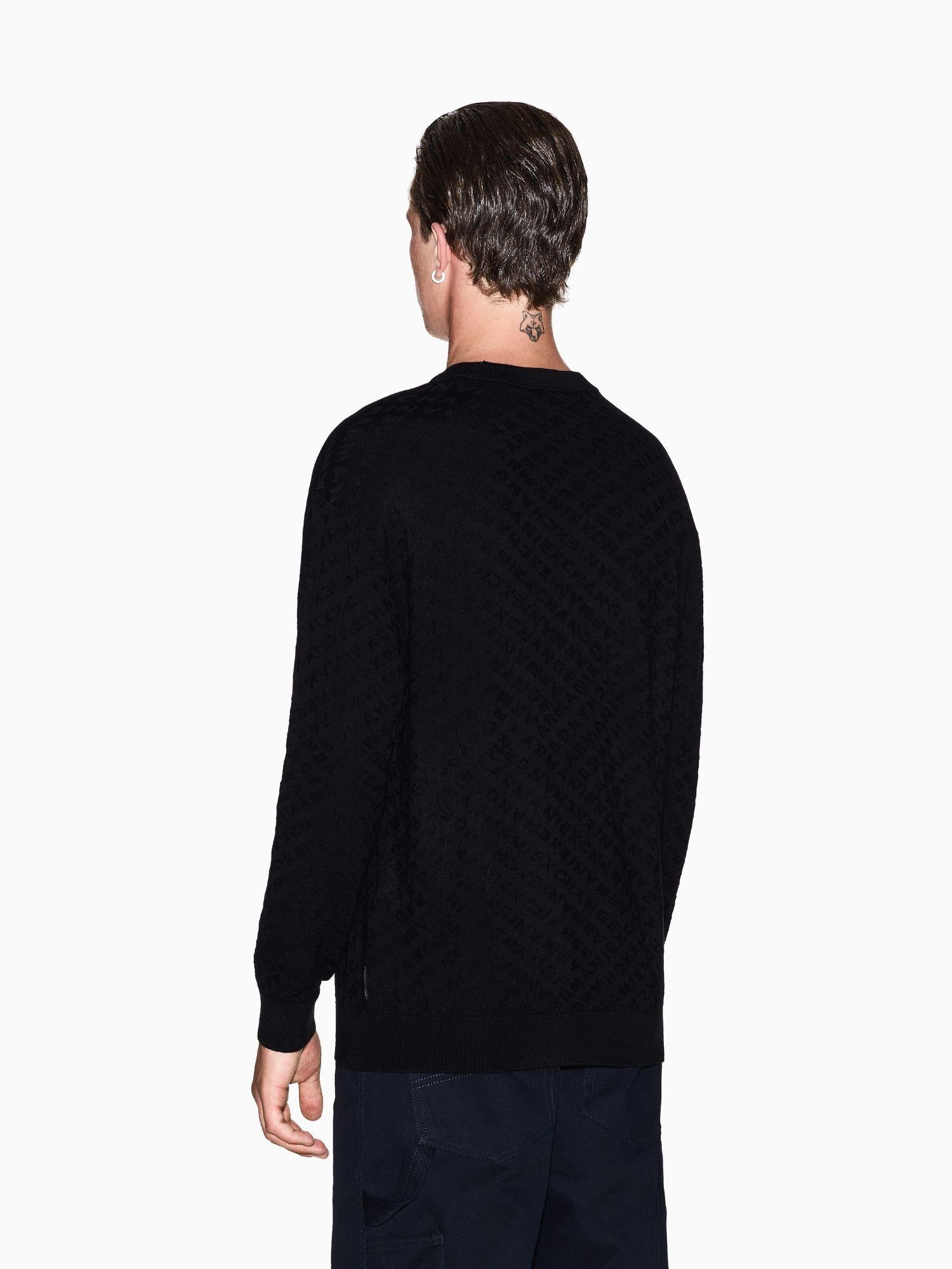 Armani Exchange Maglione girocollo in misto viscosa Uomo Nero XM001316 AF10454 UC001 ARMANI EXCHANGE 