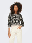 Only ONLGEO Maglione Donna Grigio Oatmeal 15268015 Oatmeal MELANGE ONLY 