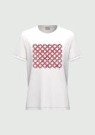 Emme Marella T-Shirt Donna Bianca Stampa Rosso Geometrico 2615971051200 004 EMME MARELLA 