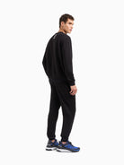 EA7 Emporio Armani Tuta Core Identity in misto cotone Uomo Nero 8NPV66 PJVTZ 1200 EA7 EMPORIO ARMANI 