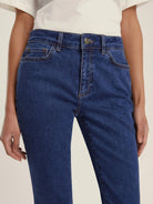 Emme Marella Jeans flare aderente cropped Donna Ibisco Blu 2525186071200 002 EMME MARELLA 