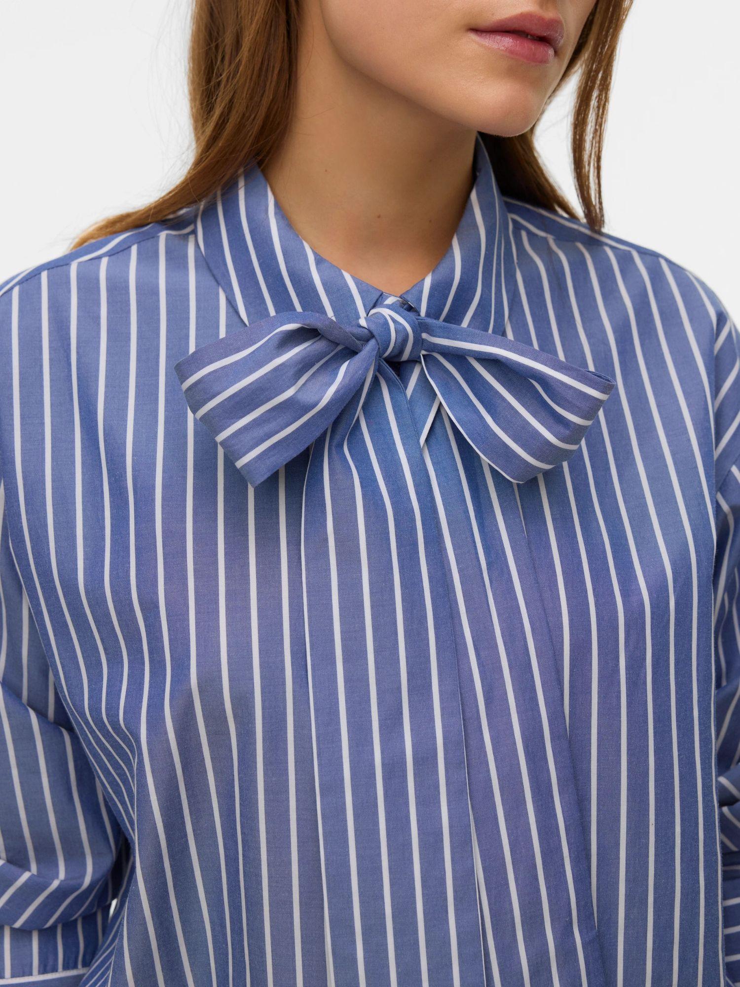Vero Moda Camicia Donna Dark Denim VMIslunn 10342449 Dark Denim Snow white VERO MODA 