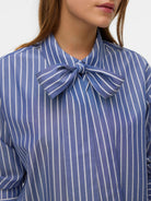 Vero Moda Camicia Donna Dark Denim VMIslunn 10342449 Dark Denim Snow white VERO MODA 
