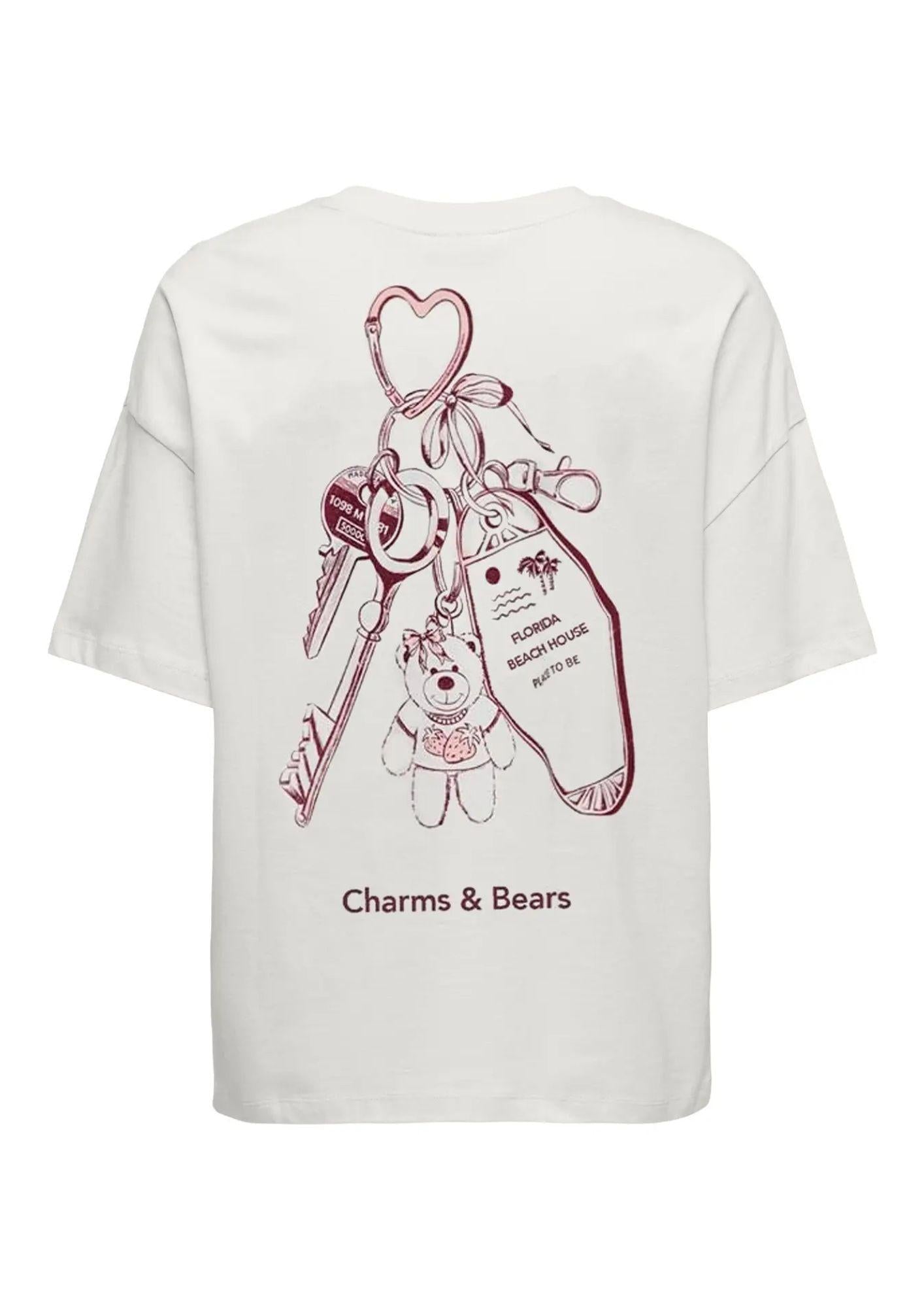 Jacqueline De Yong T-Shirt Donna Carla Cloud Dancer 15369767 Cloud Dancer TEDDY AND CHARMS JACQUELINE DE YONG 