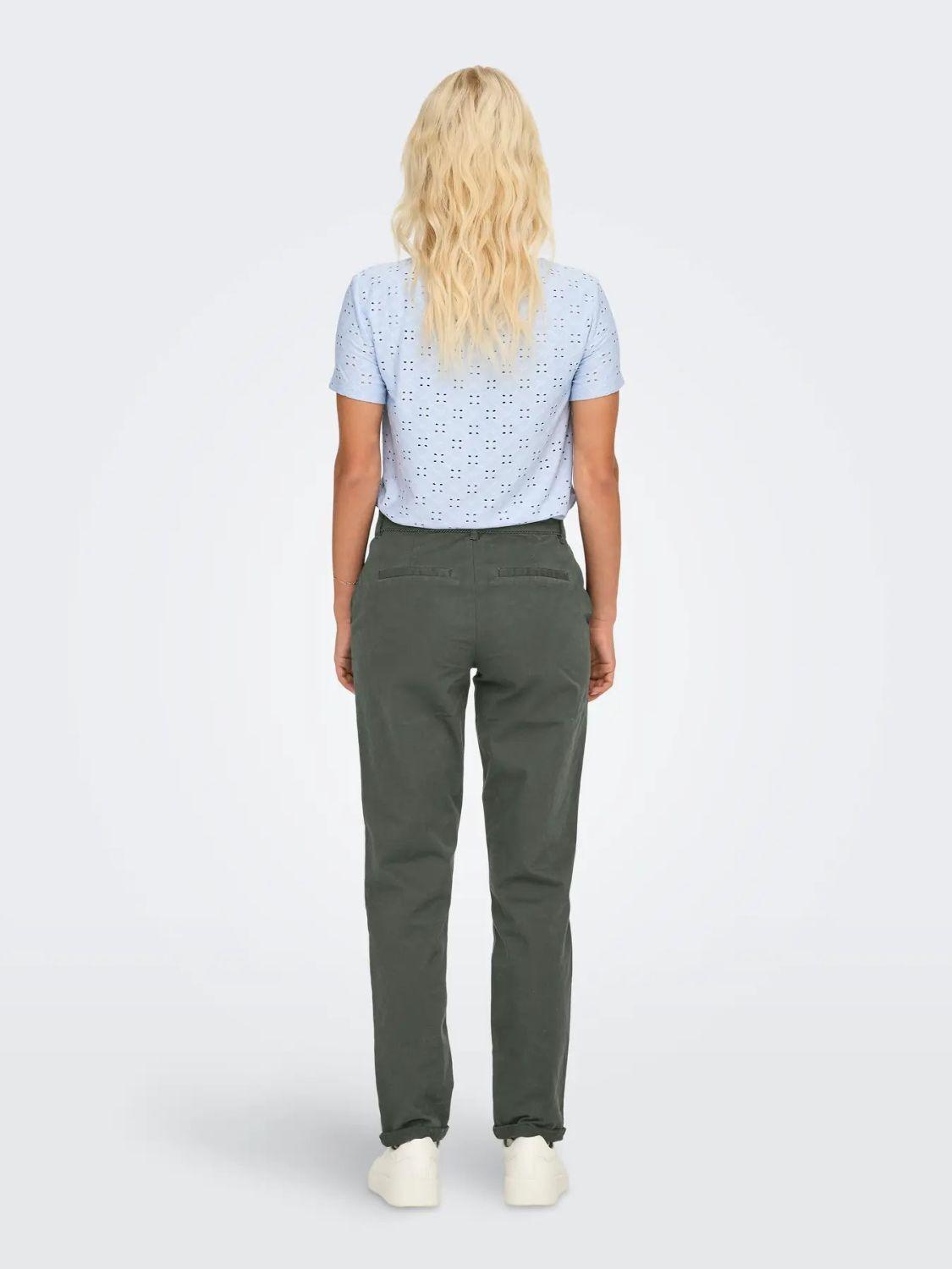 Pantaloni Donna Verde Scuro 15338655 Kambaba ONLY 