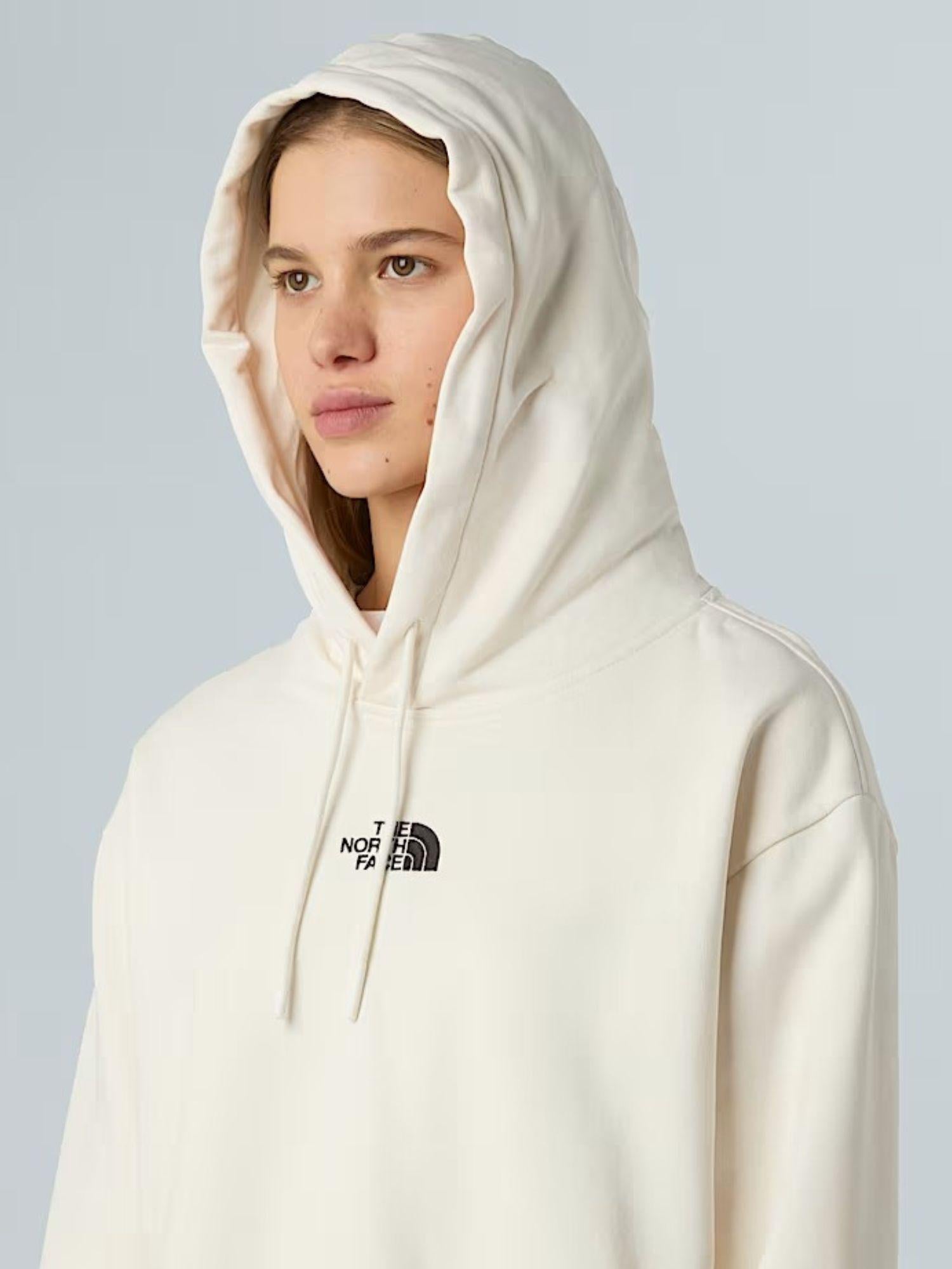 The North Face Felpa con cappuccio corta in vita Essential Donna White Dune NF0A89EX QLI THE NORTH FACE 