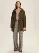 Emme Marella Pantalone con doppia cintura Donna Firenze Verde 2525136032200 004 EMME MARELLA 