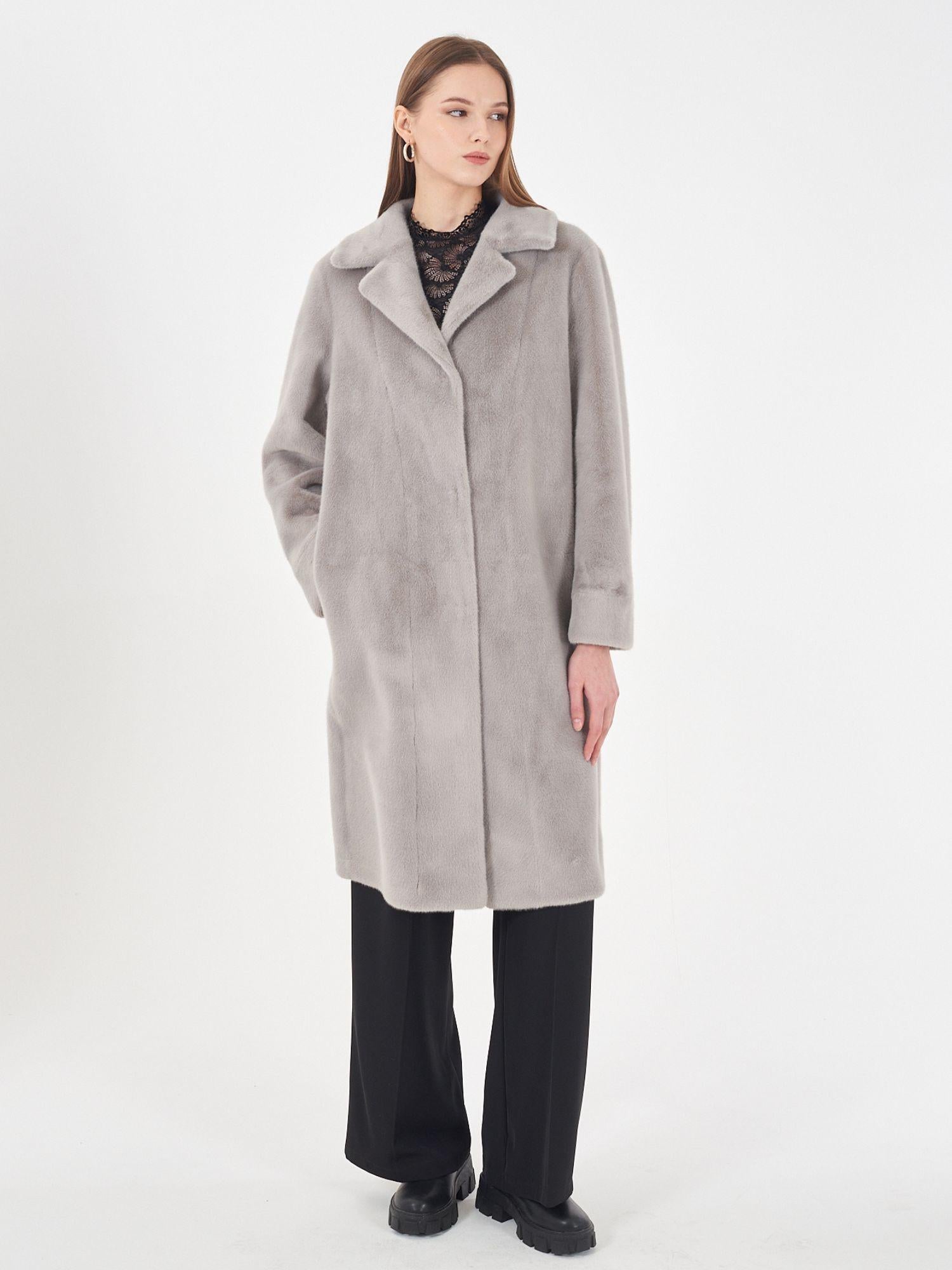 Yes Zee Cappotto Donna Reversibile Grigio Chiaro O027 KV00 0846 YES ZEE 