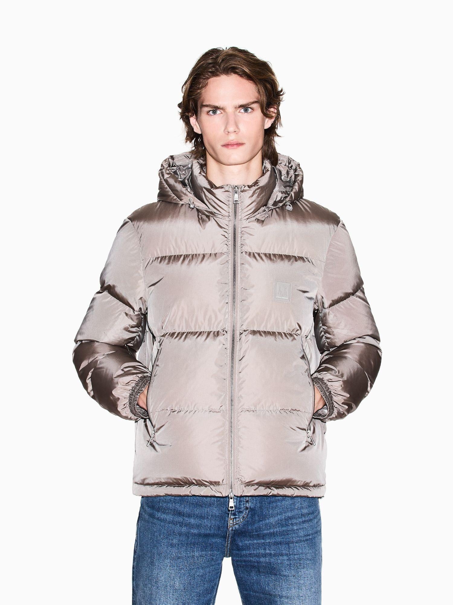 Armani Exchange Piumino con cappuccio Uomo Beige XM000348 AF12286 U6107 ARMANI EXCHANGE 