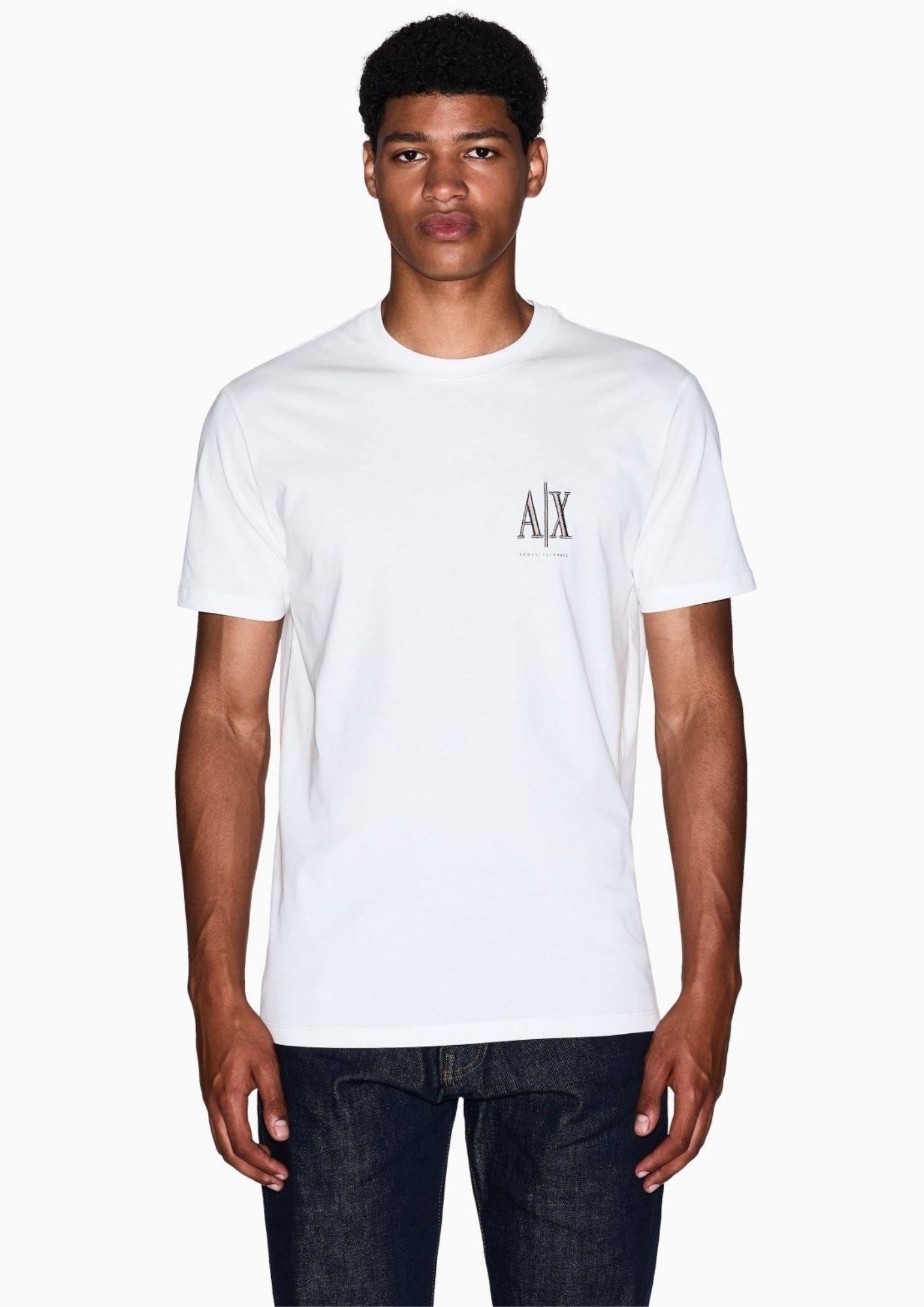 Armani Exchange T-Shirt Uomo Bianca XM000365 AF12308 U0009 ARMANI EXCHANGE 
