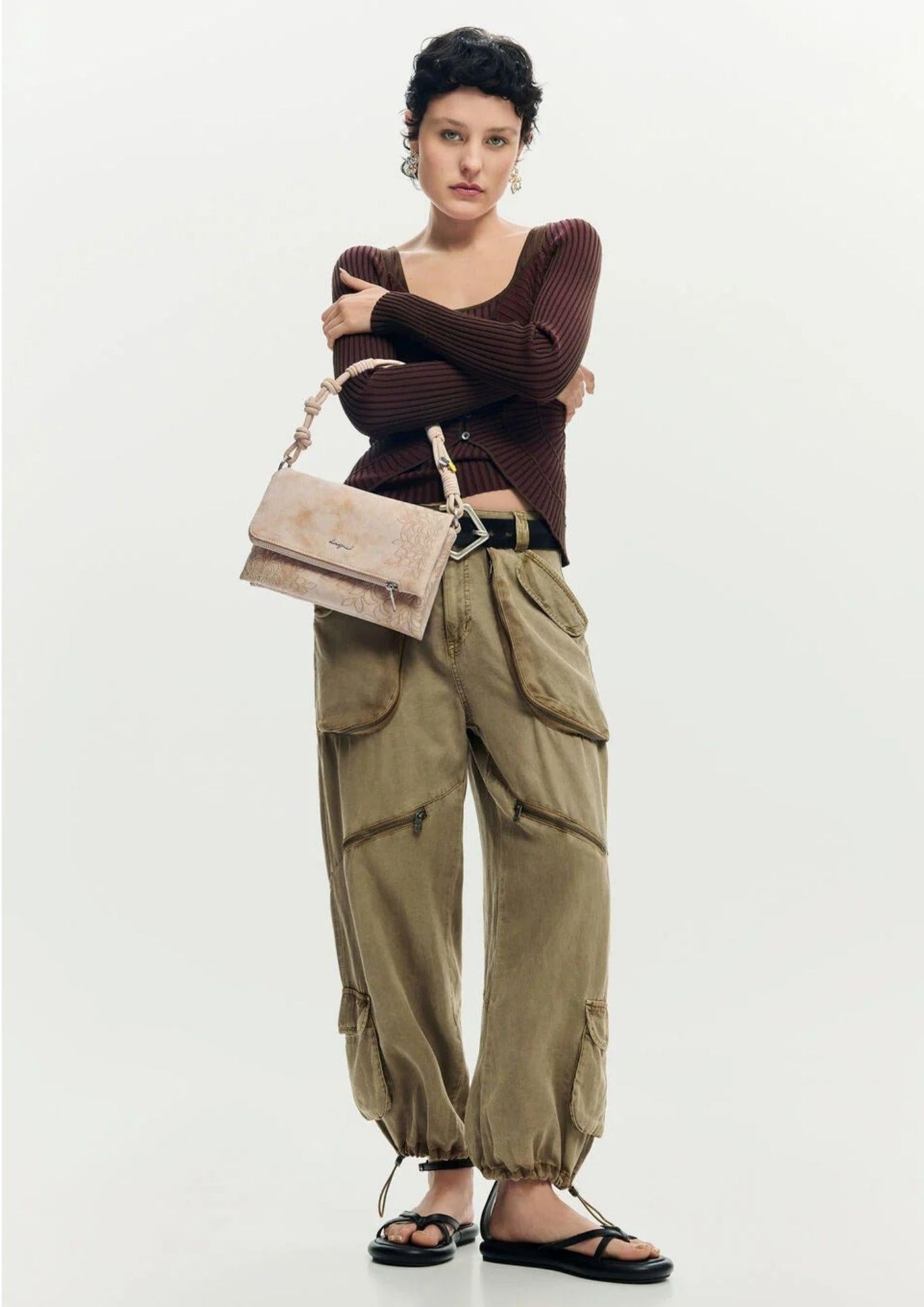 Desigual Borsa Donna Bag Sierra Sand Murano Beige 26SAXPB9 1018 DESIGUAL 