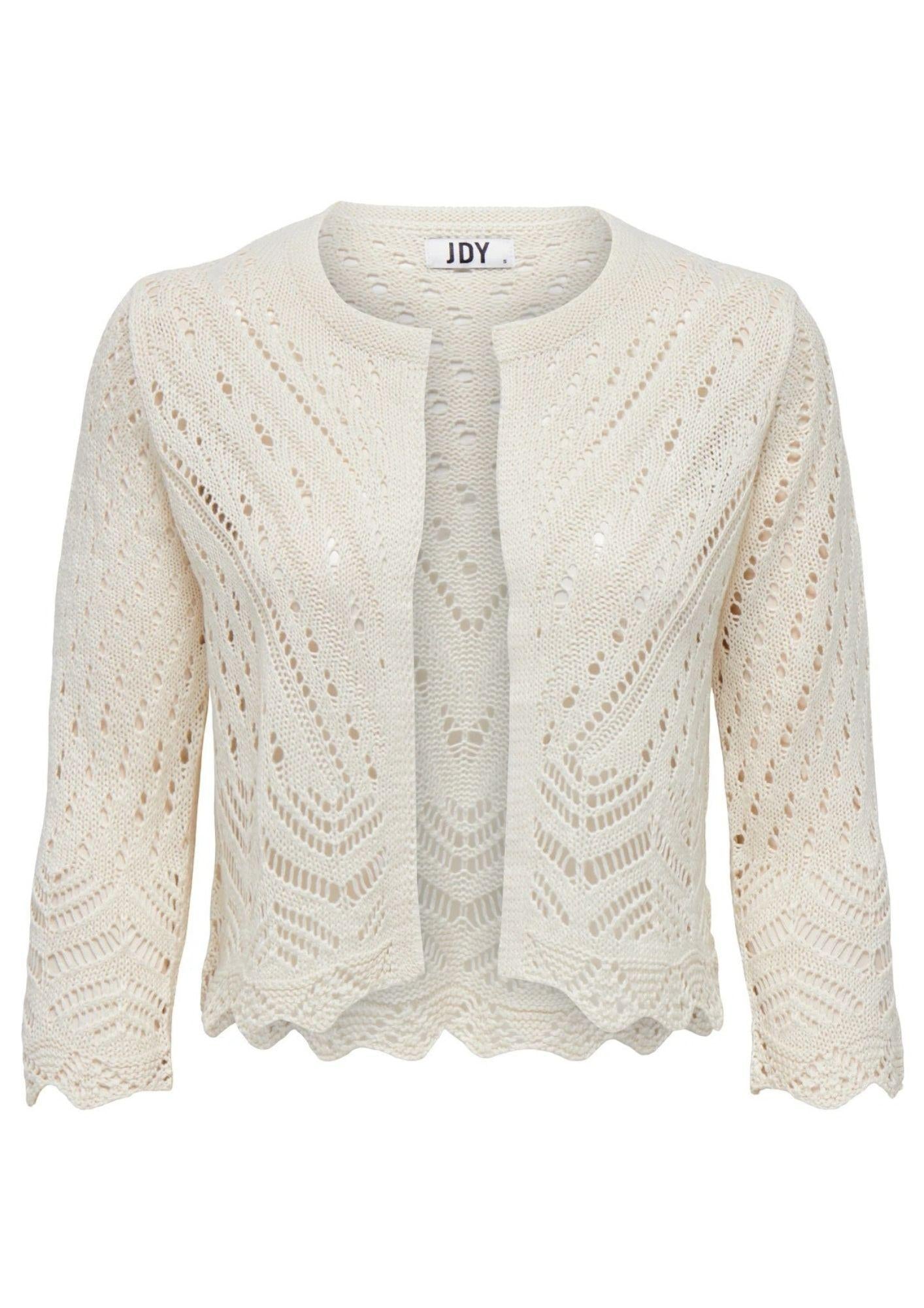 Jacqueline De Yong Cardigan Donna Sun Bianco Tapioca 15184486 Tapioca JACQUELINE DE YONG 