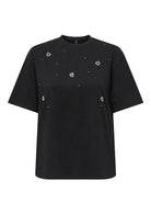 Only T-Shirt Donna Vita Nera 15343769 Black Mix ONLY 