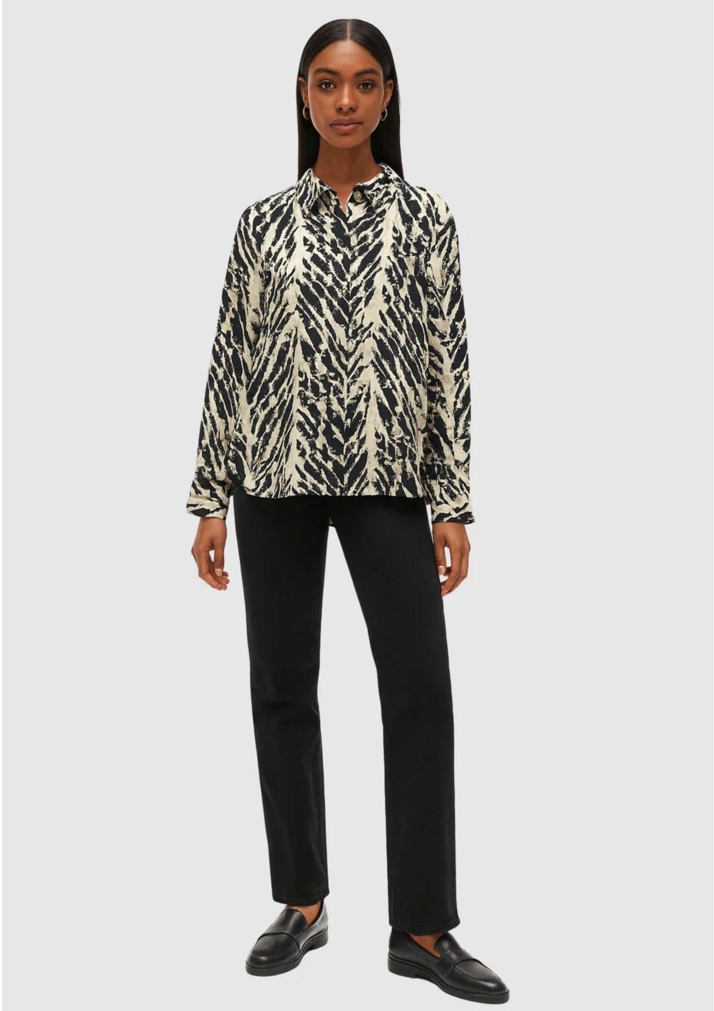 Vero Moda Camicia Donna Lucy Nero Fantasia 10332595 Black Ellen VERO MODA 