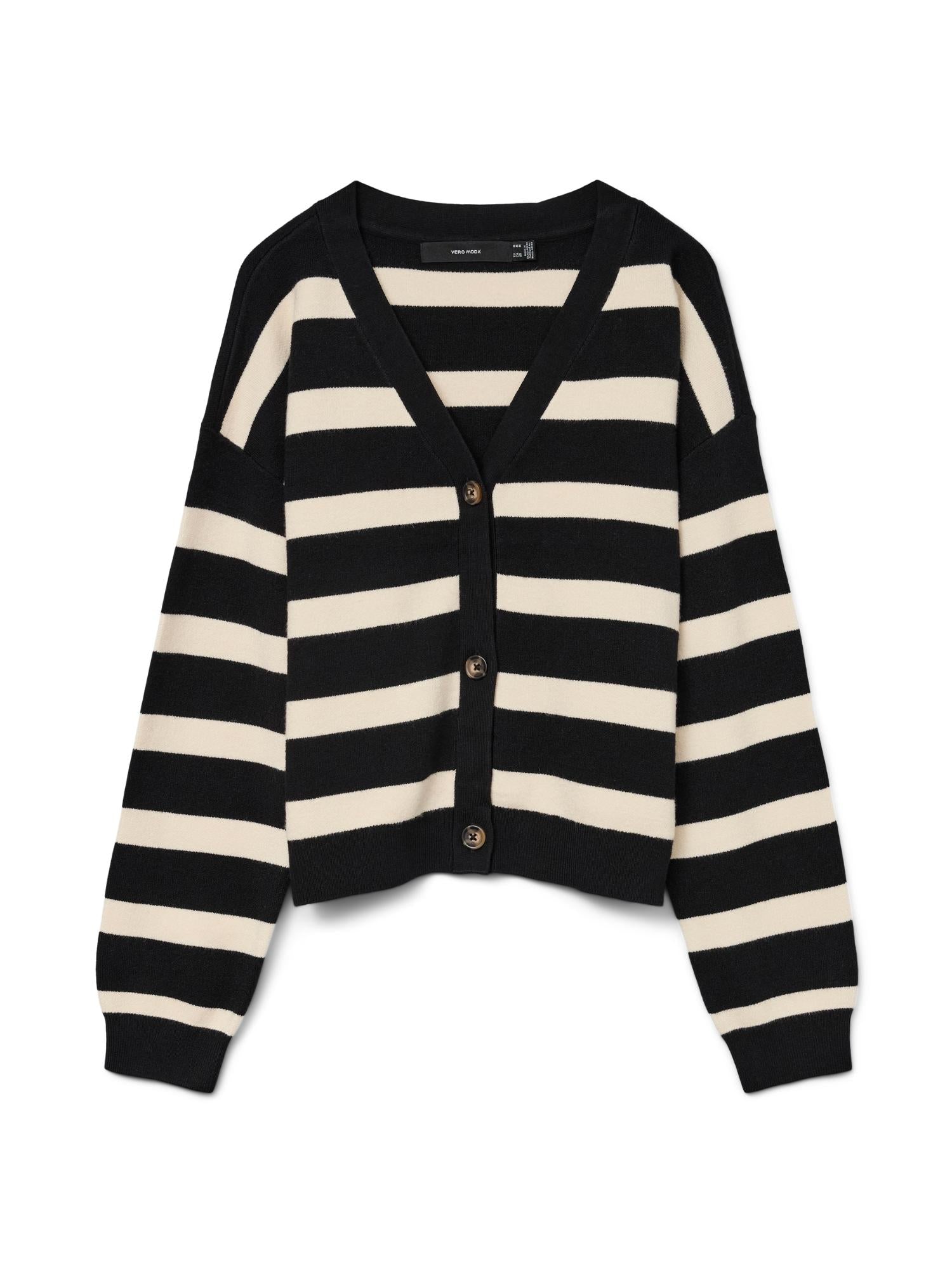 Vero Moda Cardigan In Maglia Donna Saba Nero Birch 10331794 Black BIRCH VERO MODA 