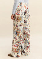 Emme Marella Pantalone Donna Emmbaobab BIanco Lana Fantasia Floreale 2615131241200 012 EMME MARELLA 